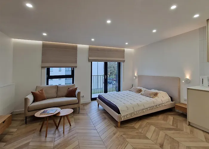 New Funcional Easy Stay High Standard Krakow Apartment Free Garage Parking